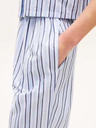 Cropped Shirt & Pant Sleep Set