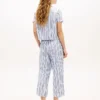 Cropped Shirt & Pant Sleep Set
