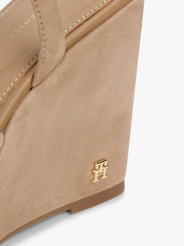 Crossed-Strap Suede Wedge Sandal Crossed-Strap Suede Wedge Sandal