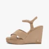 Crossed-Strap Suede Wedge Sandal Crossed-Strap Suede Wedge Sandal