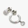 Crystal Accent Hoop & Stud Earring Set Crystal Accent Hoop & Stud Earring Set