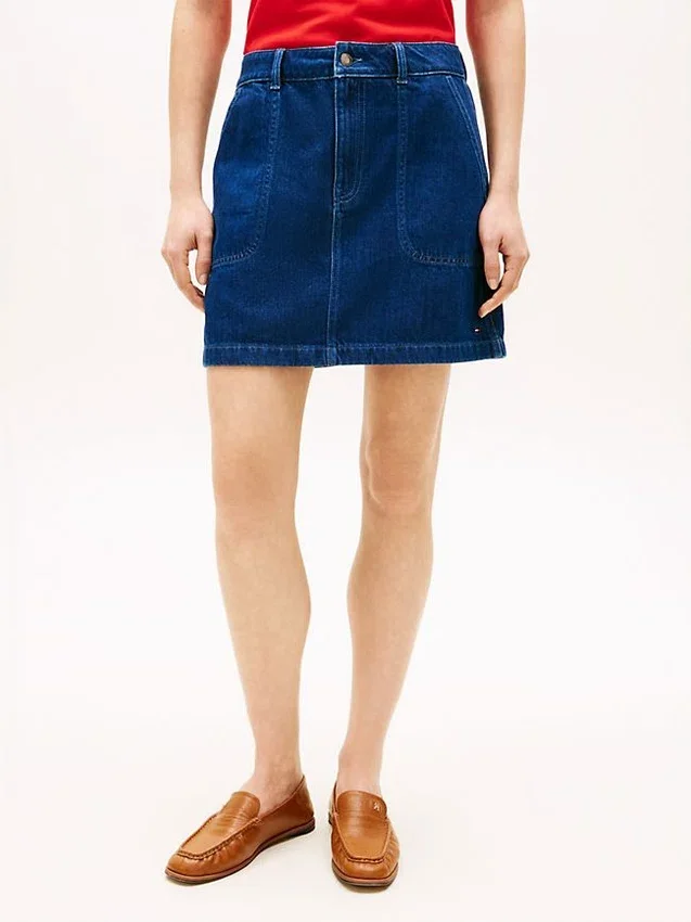 Denim Utility Mini Skirt Denim Utility Mini Skirt