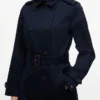 Double-Breasted Belted Trench Coat
