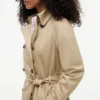 Double-Breasted Belted Trench Coat
