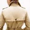 Double-Breasted Belted Trench Coat