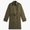 Double-Breasted Belted Trench Coat