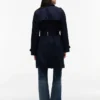 Double-Breasted Belted Trench Coat