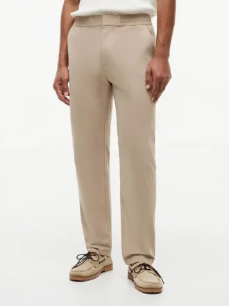 Elastic-Waist Dobby Pant