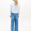 Embellished Cropped Poplin Shirt