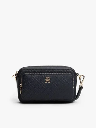 Embossed Allover Monogram Crossbody Bag