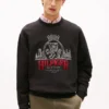 Embroidered Crest Logo Sweatshirt