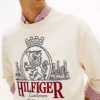 Embroidered Crest Logo Sweatshirt