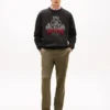 Embroidered Crest Logo Sweatshirt