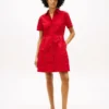 Embroidered Eyelet Poplin Shirtdress