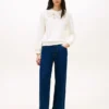 Embroidered Eyelet Sweatshirt