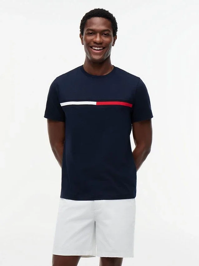 Embroidered Flag Logo T-Shirt Embroidered Flag Logo T-Shirt