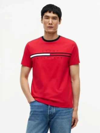 Embroidered Flag Logo T-Shirt
