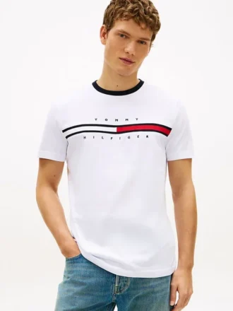 Embroidered Flag Logo T-Shirt