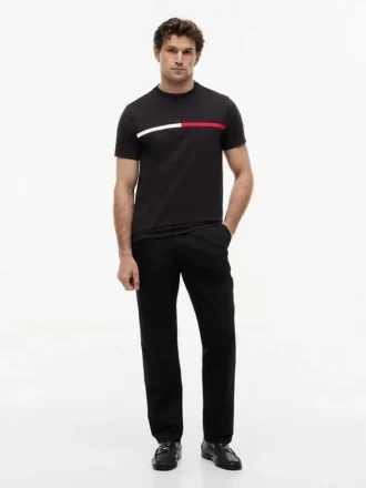 Embroidered Flag Logo T-Shirt