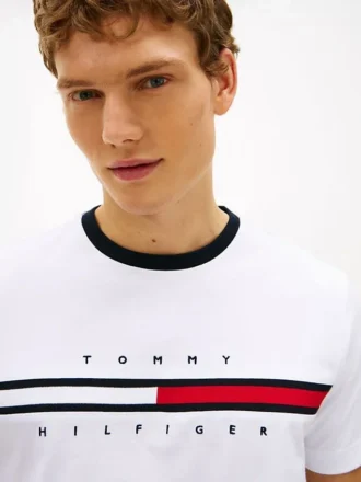 Embroidered Flag Logo T-Shirt