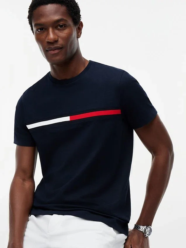 Embroidered Flag Logo T-Shirt Embroidered Flag Logo T-Shirt