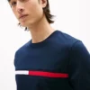 Embroidered Flag Stripe Logo T-Shirt