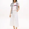 Embroidered Flag Stripe Logo T-Shirt