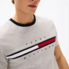 Embroidered Flag Stripe Logo T-Shirt