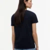 Embroidered Flag Stripe Logo T-Shirt