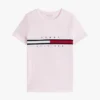 Embroidered Flag Stripe Logo T-Shirt