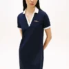 Embroidered Hilfiger Script Polo Dress