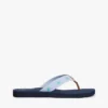 Embroidered Monogram Canvas Flip Flop Embroidered Monogram Canvas Flip Flop