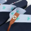 Embroidered Monogram Canvas Flip Flop Embroidered Monogram Canvas Flip Flop