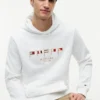 Embroidered Nautical Flag Hoodie
