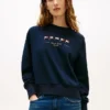 Embroidered Nautical Flag Sweatshirt