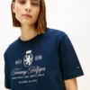 Embroidered Script Crest Logo T-Shirt Embroidered Script Crest Logo T-Shirt