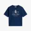 Embroidered Script Crest Logo T-Shirt Embroidered Script Crest Logo T-Shirt