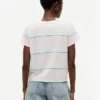 Embroidered Script Logo Striped T-Shirt Embroidered Script Logo Striped T-Shirt