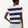 Embroidered Script Logo Striped T-Shirt Embroidered Script Logo Striped T-Shirt