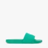 Embroidered Script Monogram Pool Slide Embroidered Script Monogram Pool Slide