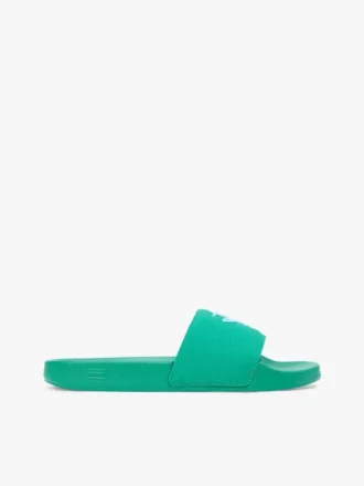 Embroidered Script Monogram Pool Slide
