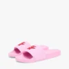 Embroidered Script Monogram Pool Slide Embroidered Script Monogram Pool Slide