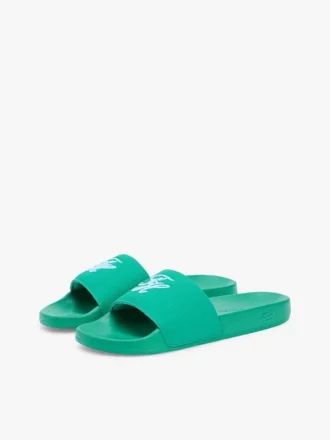 Embroidered Script Monogram Pool Slide