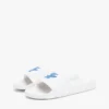 Embroidered Script Monogram Pool Slide Embroidered Script Monogram Pool Slide
