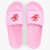 Embroidered Script Monogram Pool Slide Embroidered Script Monogram Pool Slide