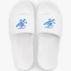 Embroidered Script Monogram Pool Slide Embroidered Script Monogram Pool Slide
