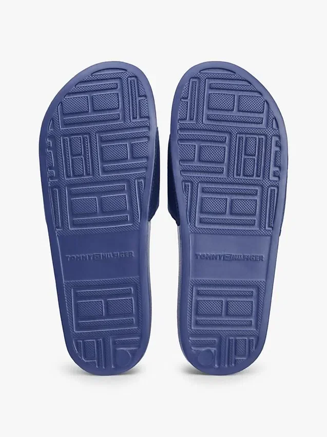 Embroidered Script Monogram Pool Slide Embroidered Script Monogram Pool Slide
