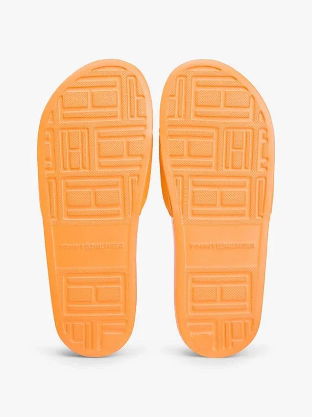 Embroidered Script Monogram Pool Slide Embroidered Script Monogram Pool Slide