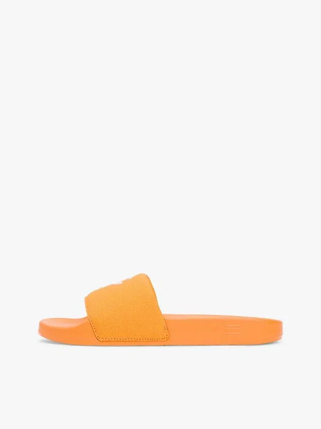 Embroidered Script Monogram Pool Slide Embroidered Script Monogram Pool Slide