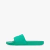 Embroidered Script Monogram Pool Slide Embroidered Script Monogram Pool Slide